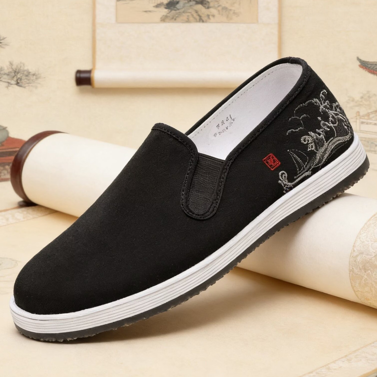老北京布鞋男鞋艾草鞋汉麻吸汗防臭透气黑色爸爸鞋千层底传统布鞋,流行男鞋,布鞋,淘宝优惠券,粉丝福利购,淘宝优惠卷