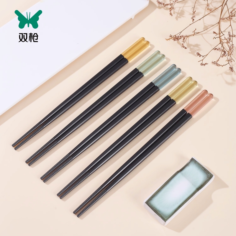 双枪合金分食筷子一人一双筷子