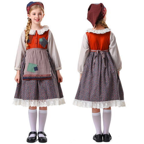 万圣节六一女童洛丽塔女仆连衣裙