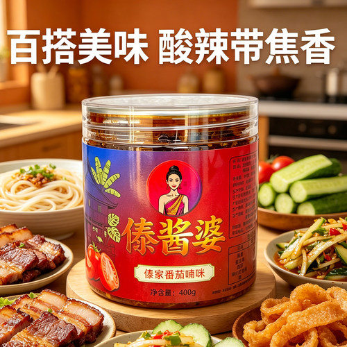 傣酱婆傣家番茄喃咪酸辣酱