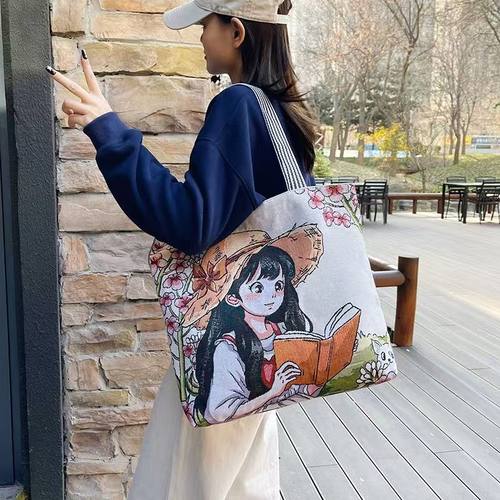 通勤国风文艺女孩手提日常搭配