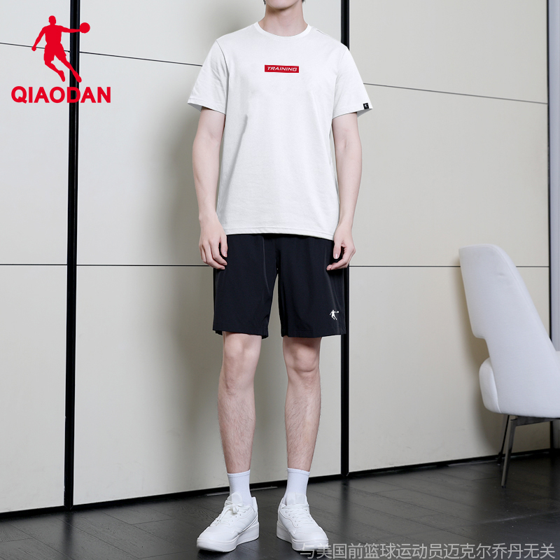 乔丹运动套装男士跑步健身休闲官方正品短裤男款纯棉短袖T恤男款