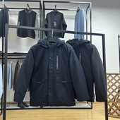 加绒保暖男士 商务休闲防风御寒加厚棉衣 连帽棉服外套秋冬季