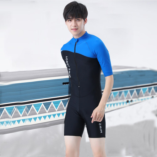 yobel男连体青少年速干防晒泳衣
