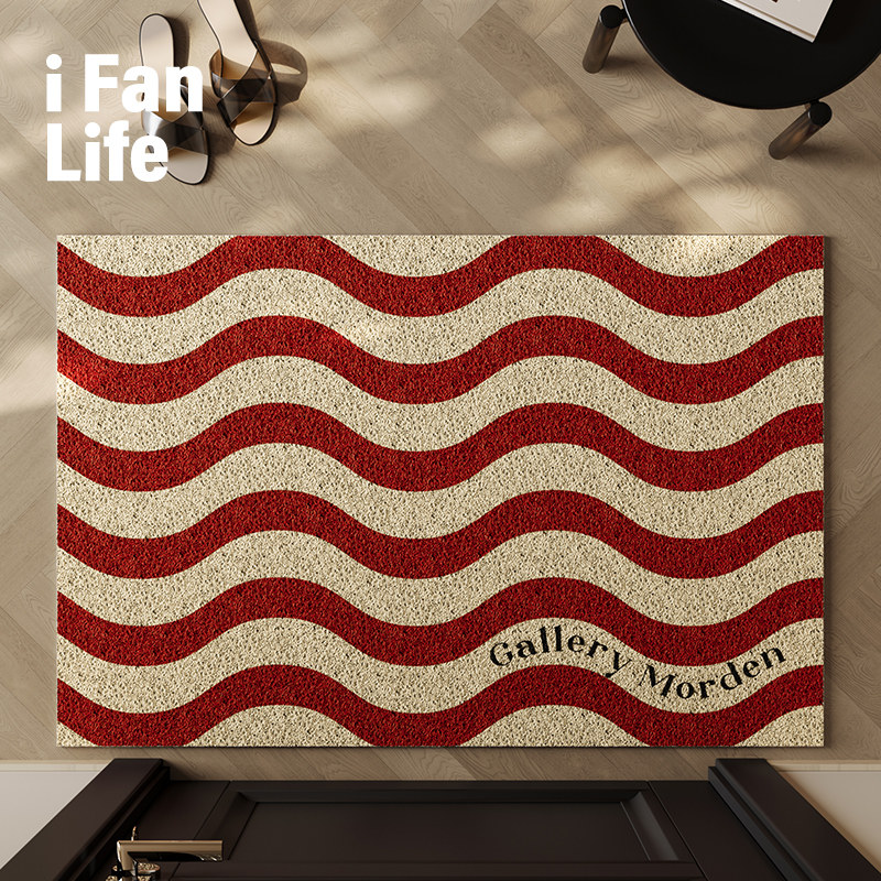 2025新款红色丝圈入户地垫结婚喜庆轻奢高级门垫进门玄关地毯脚垫,居家布艺,家用脚垫,淘宝优惠券,粉丝福利购,淘宝优惠卷