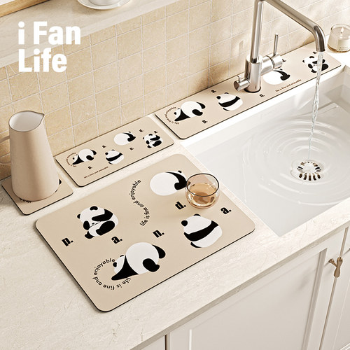 范店萌熊派水龙头沥水垫