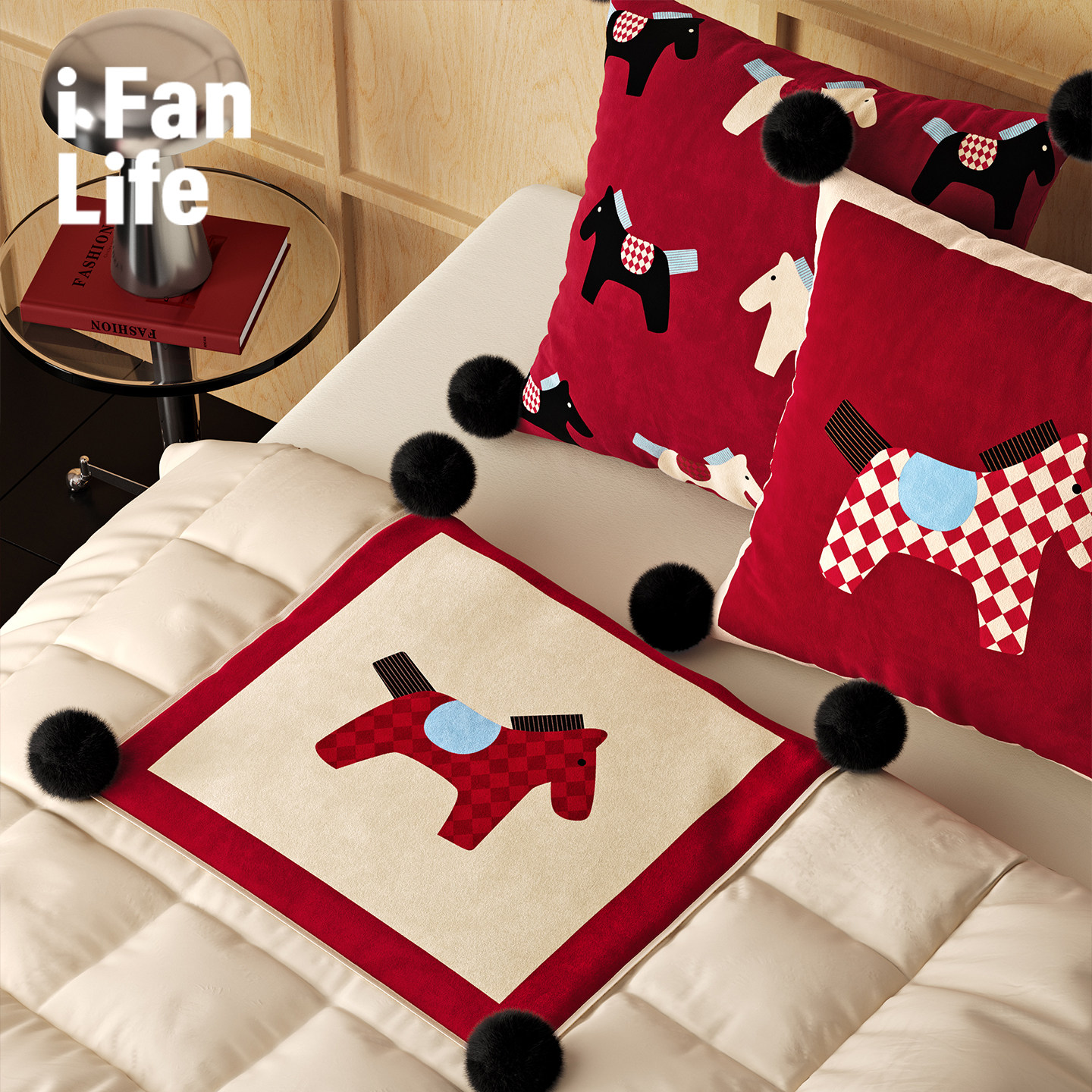 马来有福2026新款马年抱枕抱枕被二合一毯子车载办公室两用厚盖毯,居家布艺,抱枕被,淘宝优惠券,粉丝福利购,淘宝优惠卷