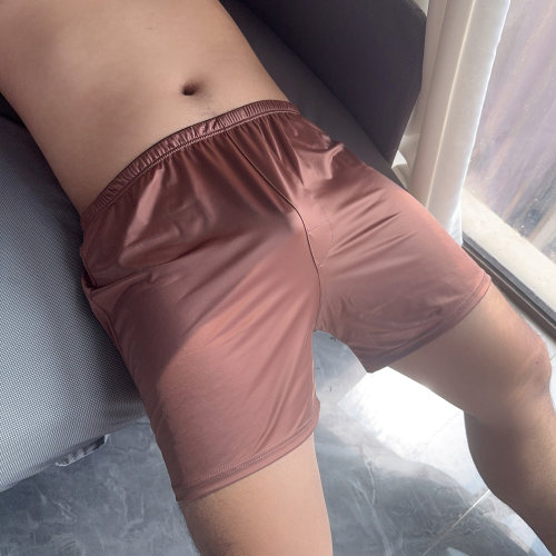 阿丹奴丝滑缎面男士阿罗裤无囊袋