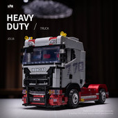 小角度JD116斯堪尼亚拖头车重型卡车益智拼组装 模型积木汽车玩具