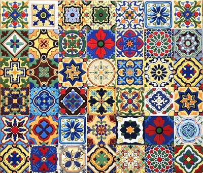 10cm亮光小花砖厨卫背景腰线花片