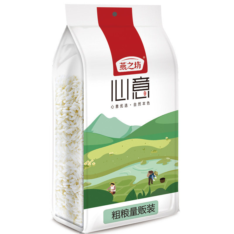 燕之坊长糯米白糯米五谷杂粮粗粮糯米包粽子糕点原料营养江米1kg图片