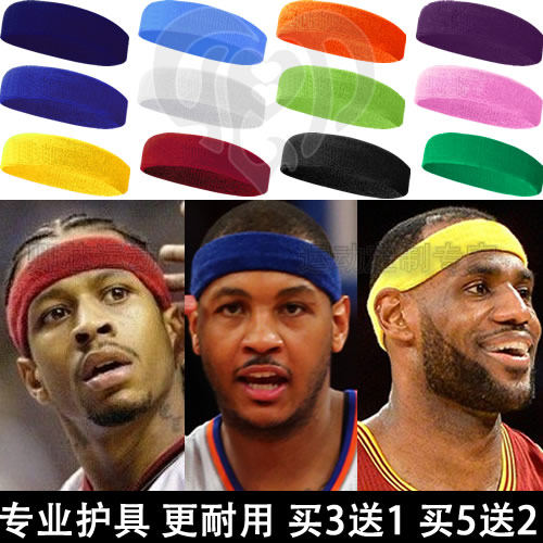 头巾头带头箍发带篮球运动护具女詹姆斯黑曼巴科比儿童吸汗保暖男