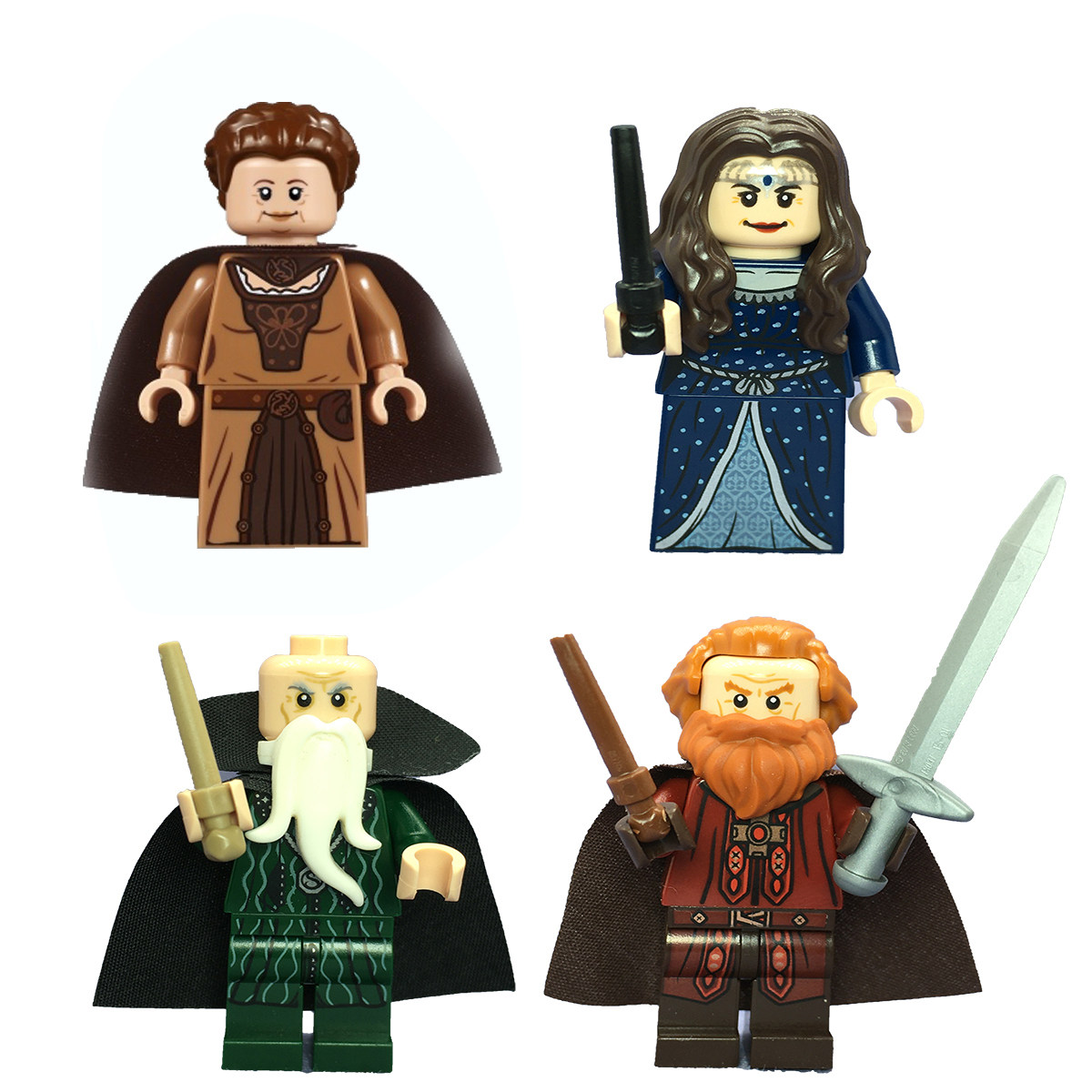 LEGO乐高 哈利波特人仔 霍格沃茨城堡创始人 四大天王 71043 人仔