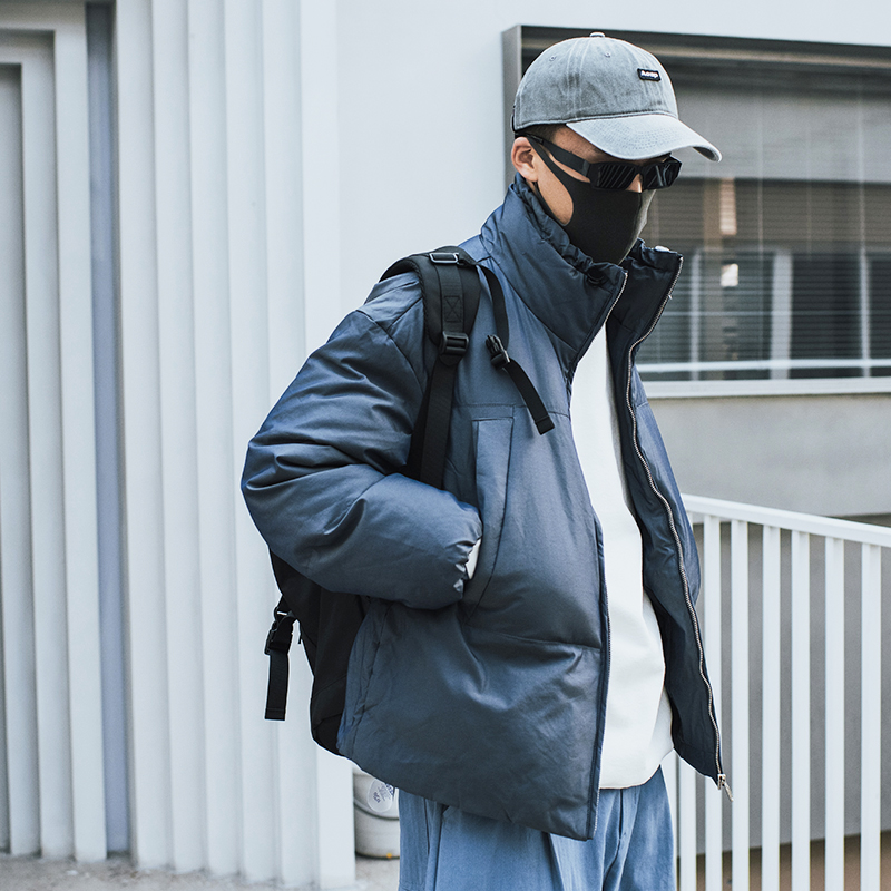 玩乐局冬季男士立领羽绒服