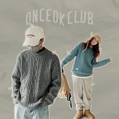 玩樂局Onceok重磅纽花毛衣