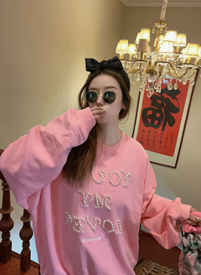 设计师nonhuman蚂蚁订珠卫衣宽松版