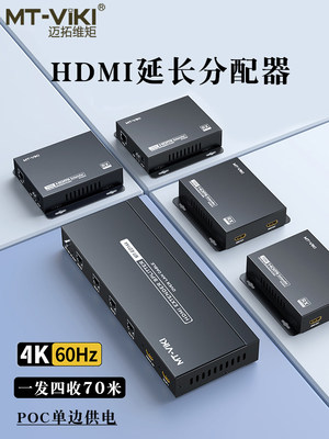 迈拓维矩HDMI延长器1发4收4K