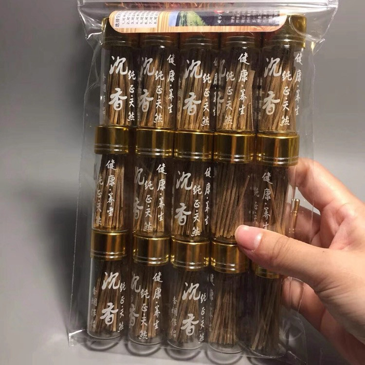 越南沉香木瓶装沉香原木条插烟条抽烟条养生沉香烟片油香家用熏香