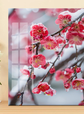桃花朵朵开十字绣自己绣2024新款满绣图手工钻石绣卧室小幅