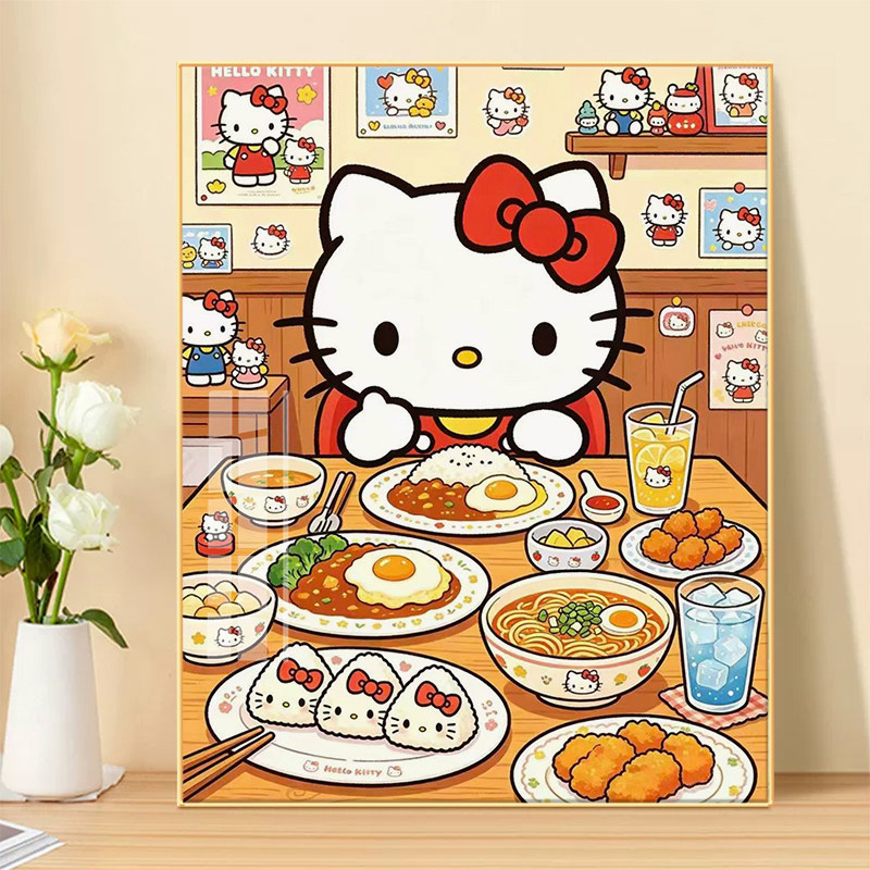 HelloKitty美食钻石画十字绣套件图片