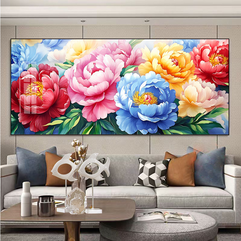 花开富贵十字绣2025新款高级客厅大气国色天香牡丹花钻石画自己绣