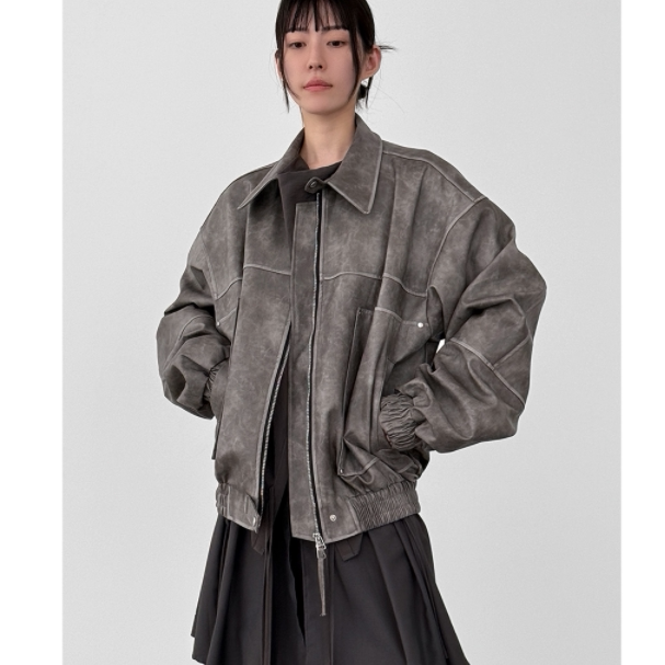 小北韩国代购男装东大门localmansion水洗宽松大口袋夹克外套复古