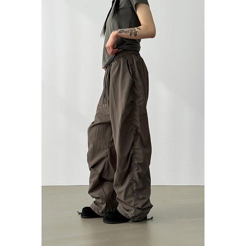 小北韩国代购男装东大门localmansion抽绳松紧腰围尼龙运动休闲裤