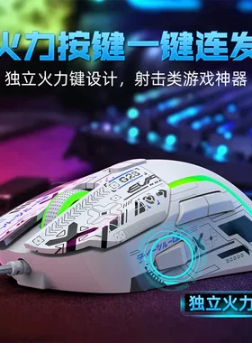 零点之约G28游戏有线鼠标吃鸡宏编程炫彩RGB竞技电脑鼠标