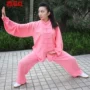 Quần áo mới Tai Chi nam phong cách Trung Quốc cotton lanh vải lanh Quần Taijiquan thực hành quần áo ngắn tay quần áo mùa thu nữ - Trang phục dân tộc áo nam đẹp