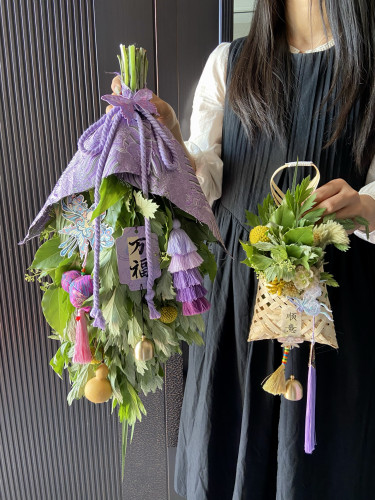 原创设计端午节新鲜艾草新中式门挂 花束 车挂 菖蒲 成品发货