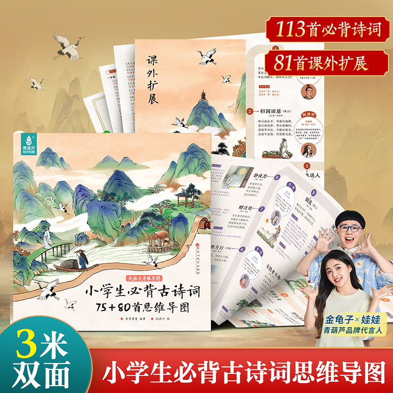 小学生必背古诗词75+80思维导图