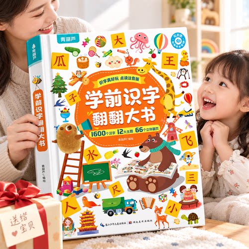 学前识字翻翻大书注音版