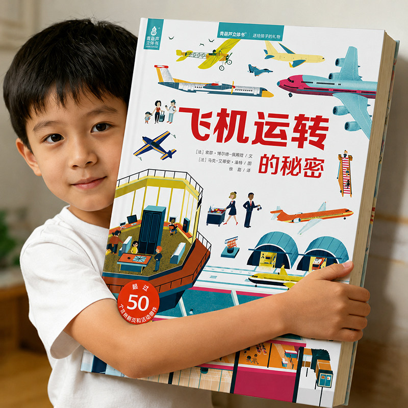 超级大飞机3D立体玩具书图片
