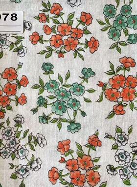 【收藏】1930年美国制造 原版古董布料 黄色系 C078