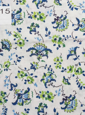 【售完展示】1930年代美国制造 原版古董布料 绿色系 A715