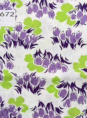 【收藏】1930年代美国制造 原版古董布料 紫色系 A672