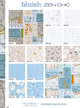 美国进口棉布 Bluish 现代风格 手工印染图案拼布料 小马拼布布组