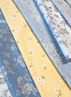 日本进口棉布 Kei Fabrics  手工拼布田园布料 印染 15色布组