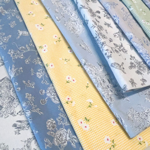 日本进口棉布 Kei Fabrics  手工拼布田园布料 印染 15色布组