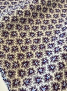 【收藏】1940年代美国制造 原版古董布料 紫色系 C030