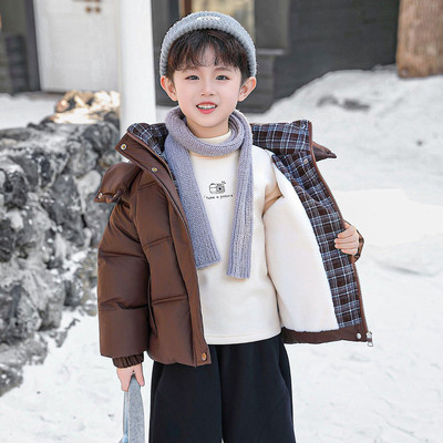 男童冬羽绒棉服2025新款帅气外套