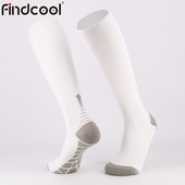 Findcool压缩袜2双跑步马拉松运动袜高筒袜减缓肌肉疲劳健身袜