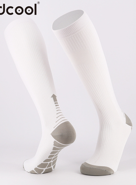 Findcool压缩袜2双跑步马拉松运动袜高筒袜减缓肌肉疲劳健身袜