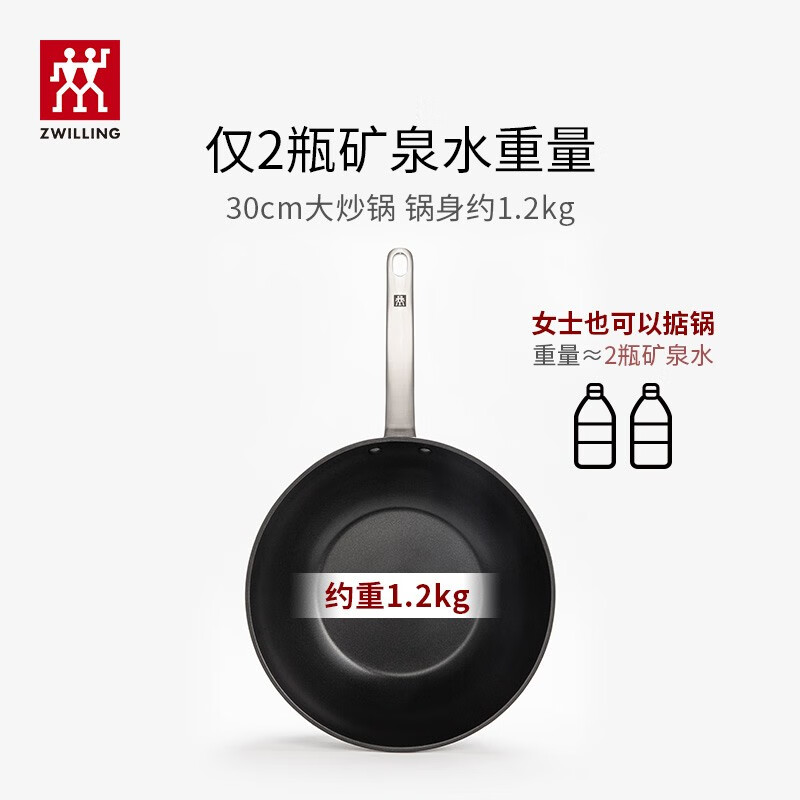 双立人炒菜锅不粘锅30图片