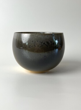 240ml柴烧主人杯子高白泥手工品茗1166无釉裸烧落灰客杯材烧