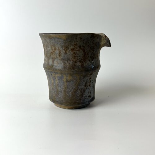 160ml中白泥柴烧公道杯1174手工飘花分茶器裸烧自然落灰茶海茶具