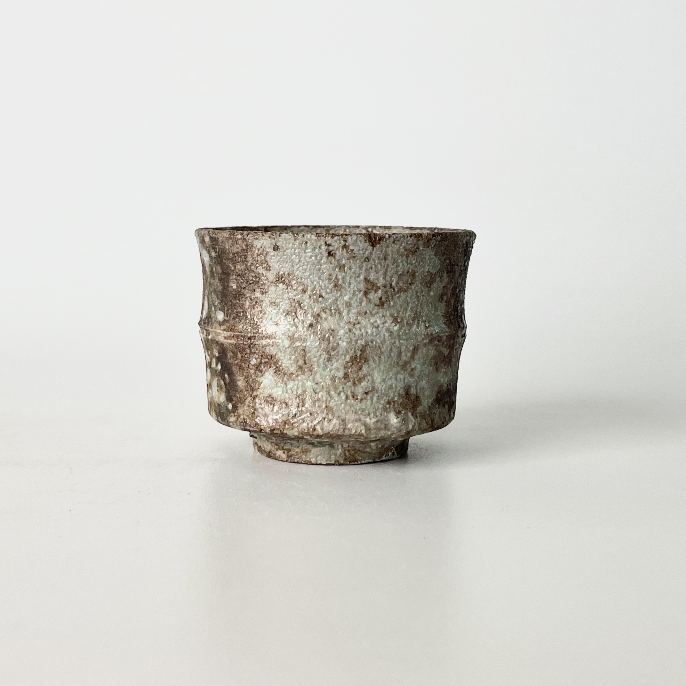 70ml柴烧主人杯子珍珠泥竹节品茗杯无釉裸烧可养重落灰客杯材烧