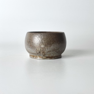 70ml柴烧主人杯子中白泥罗汉手工品茗无釉裸烧落灰客杯材烧