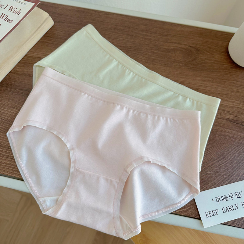 A类婴儿棉简约全棉内裤女7A抑菌