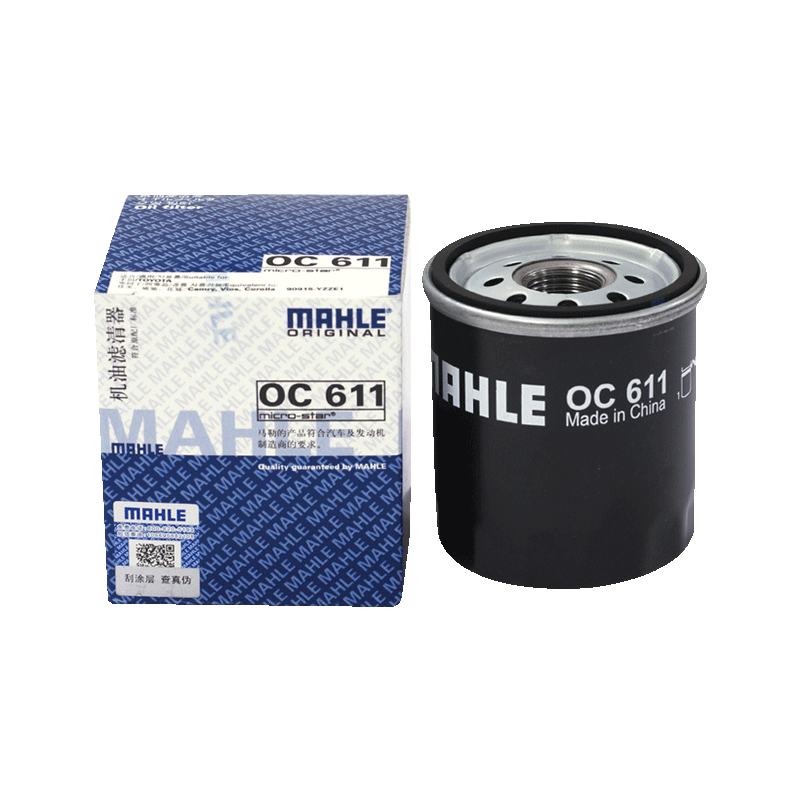 马勒机油滤芯清器OC611适用力帆帝豪 卡罗拉花冠雅力士 雷克萨斯